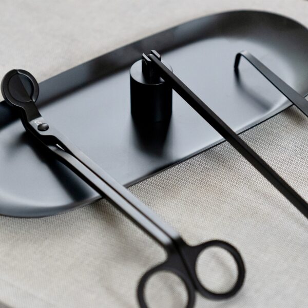 Wick Trim Set (4-delig) van Scents by Bowie met tray, wick trimmer, wick dover en lonthaakje